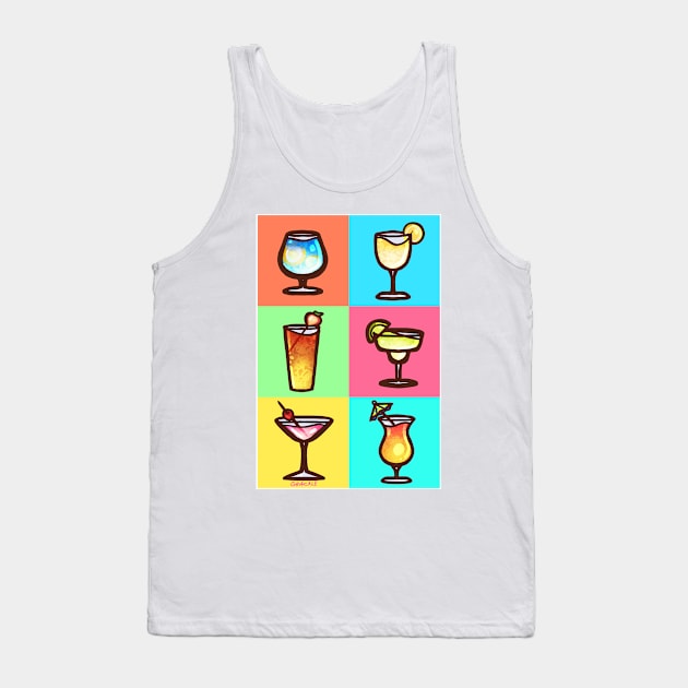 Boozy Patchwork Tank Top by Jan Grackle